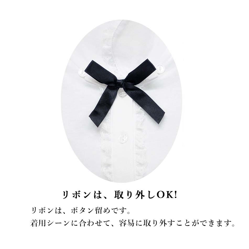 松永株式會社白色絲帶蕾絲針織恤衫,高品質女童裝。