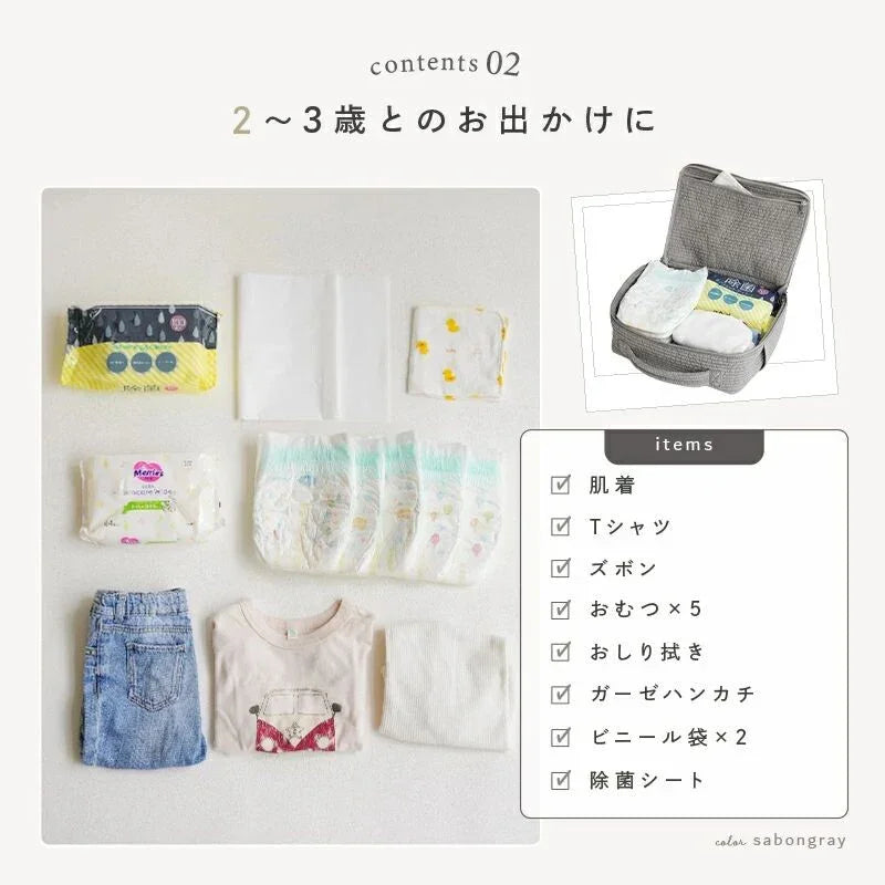大容量嬰兒尿布收納袋,可裝尿布、衣物與護膚品。