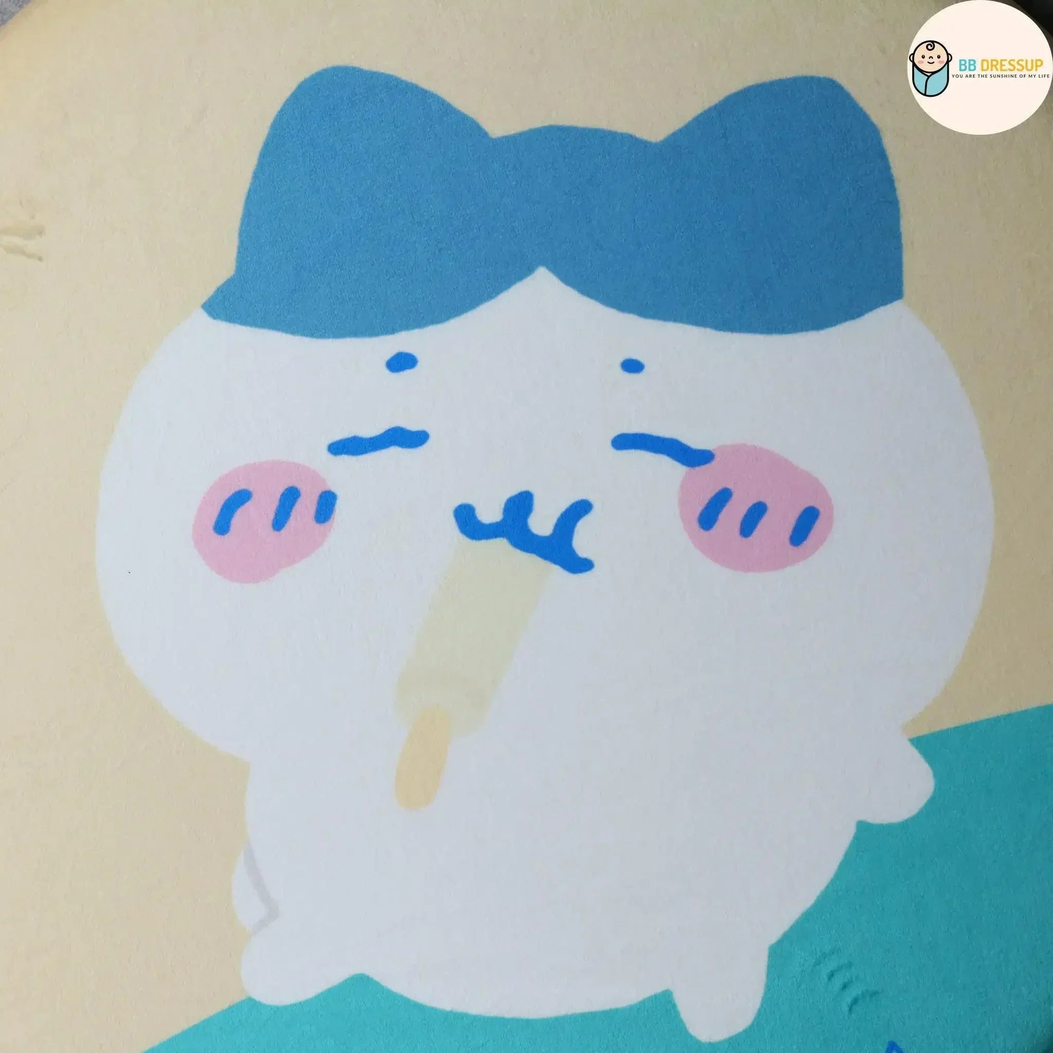 [現貨] 日本直送 Chiikawa 小八(Hachiware) 纖維/冷面雙面設計坐墊 - BB Dressup