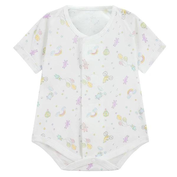 [現貨] 日本直送Combi Mini初生嬰兒100%動物氣球短袖連身衣/包屁衣 - BB Dressup