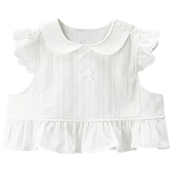 [現貨] 日本直送Combi Mini初生嬰兒100%純棉斜紋布背心 (50-60cm) - BB Dressup