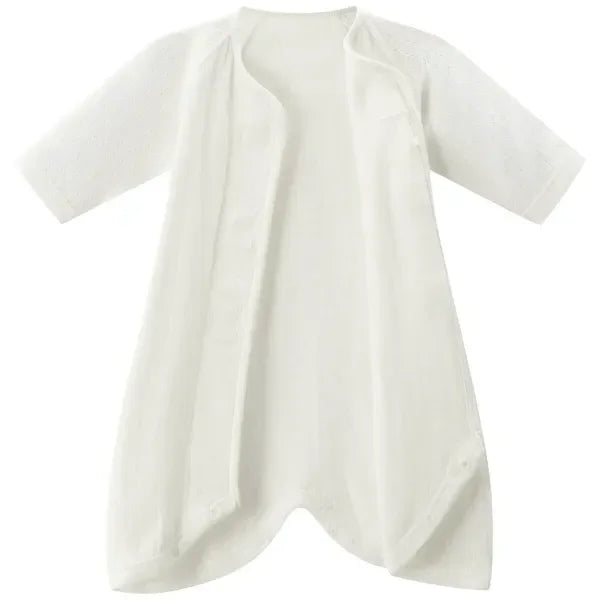 [現貨] 日本直送Combi Mini初生嬰兒針織兩層保暖全身覆蓋連身衣 (50-70cm) - BB Dressup