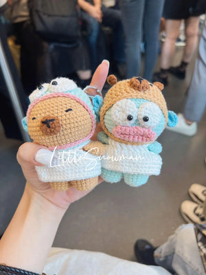 [預購] 香港製造 Littlesnowman Handmade 鈎織小水怪x水豚君公仔 - BB Dressup