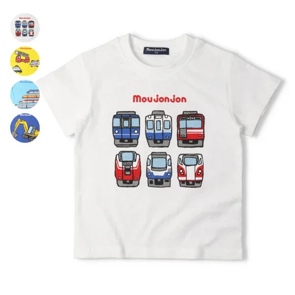 [現貨] 日本直送丸高衣料 童裝列車車頭短袖T恤 - BB Dressup