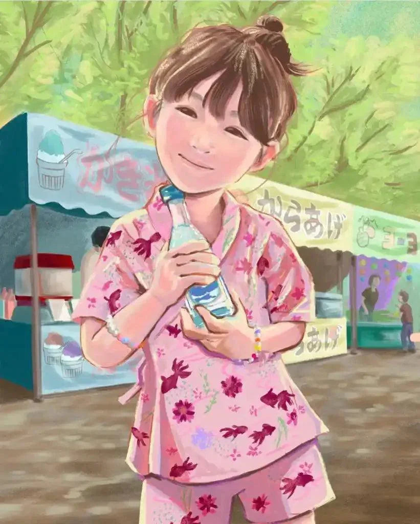 [預購] 香港製造Memorish訂造似顏繪 原木手工製人像畫連相架 - BB Dressup