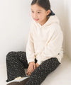 [現貨] 日本直送 OMNES 女童裝白色抓絨帶帽衛衣 (100-130cm) - BB Dressup