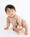 [現貨] 日本製 POMPKINS 初生嬰兒有機棉啡色松鼠搖鈴手環 - BB Dressup