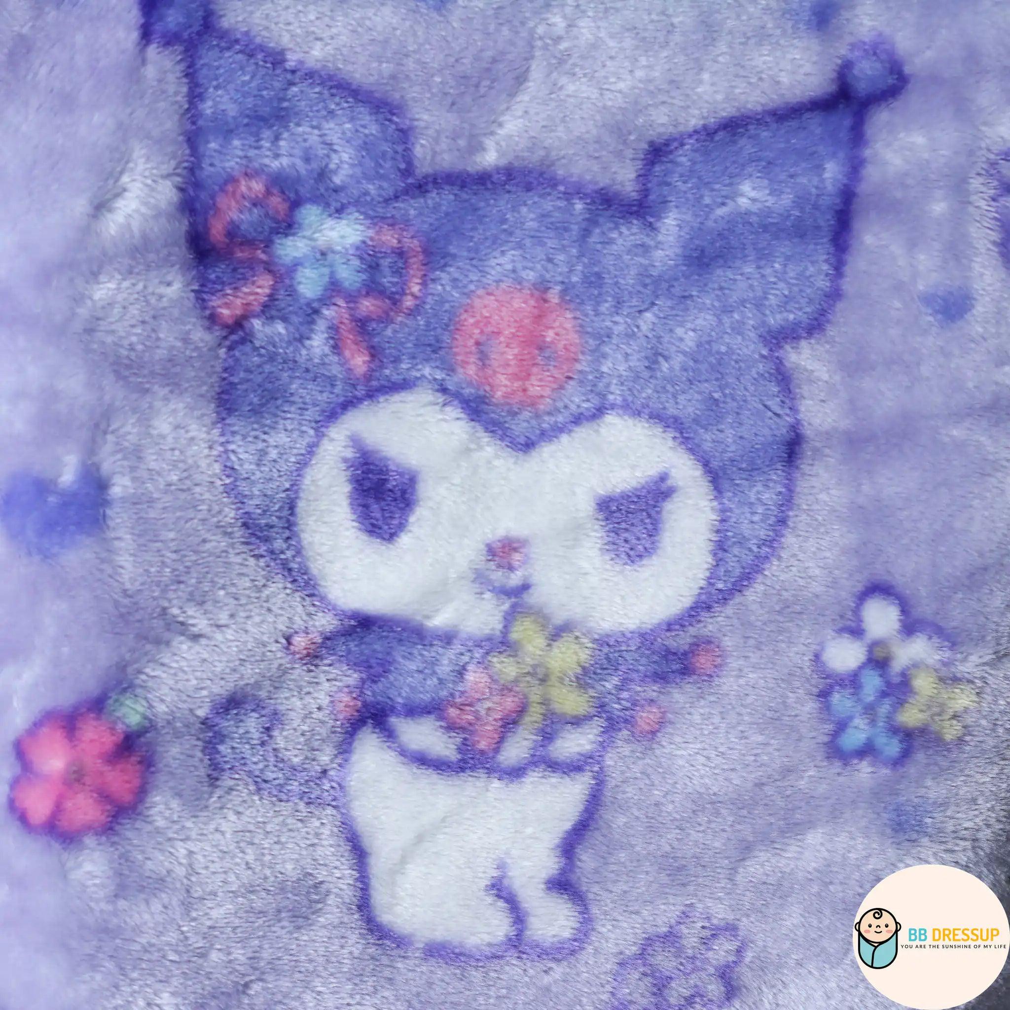 [現貨] 日本直送Sanrio Kuromi童裝抓絨背心睡衣/居家服 (3至5歲) - BB Dressup