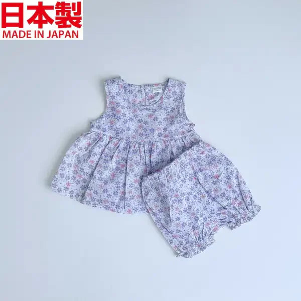 [現貨] 日本製Three Arrorw粉紫色束腰外衣和燈籠褲 (兩件裝) - BB Dressup