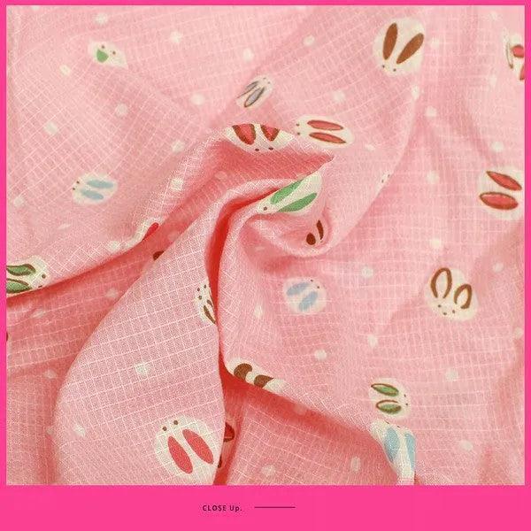 [現貨] 日本直送Unicocon 女童粉紅兔仔日本和服浴衣套裝 - BB Dressup