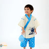 [現貨] 日本直送 Aenak 童裝粉藍色冰紋和服浴衣BB衫套裝 (100-120cm) - BB Dressup