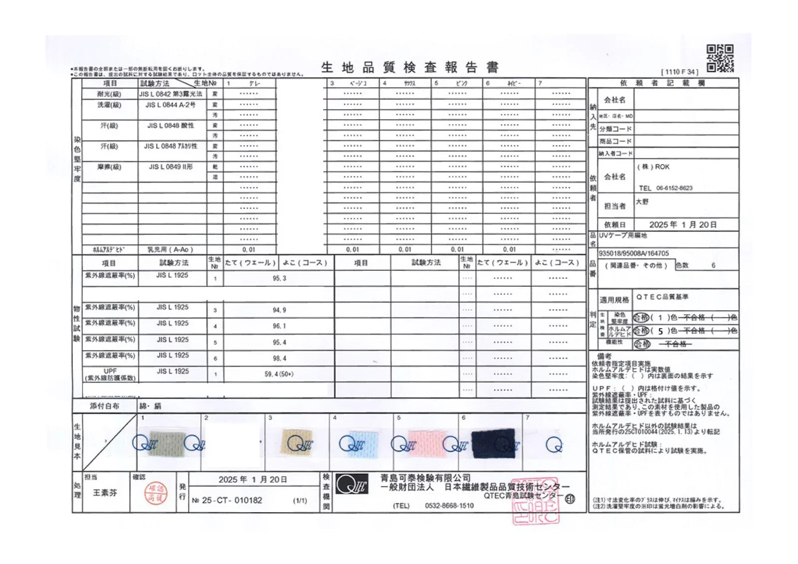 測試證實, 採用吸水快乾防UV材質之高品質日本製斗篷。
