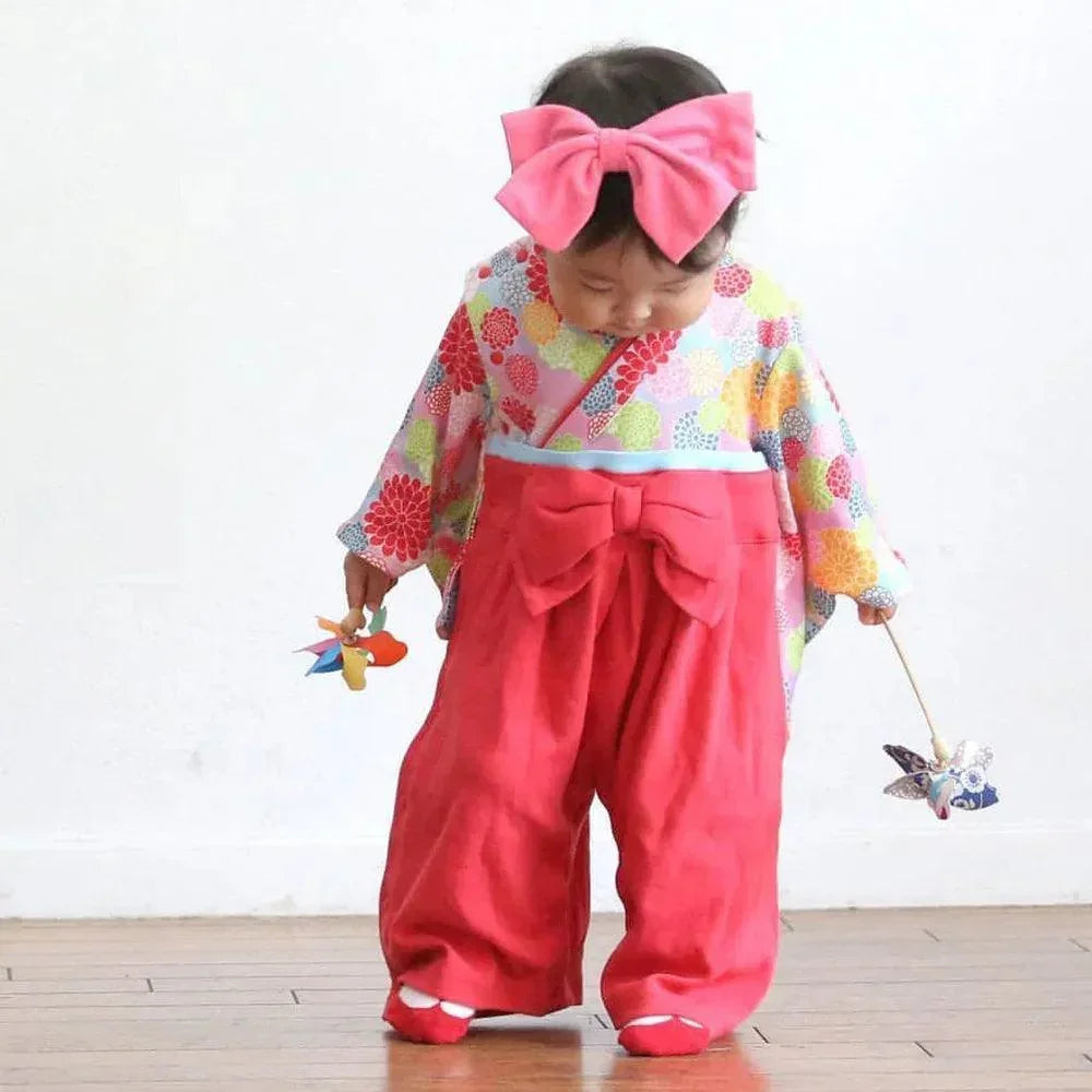 [現貨] 日本直送 Aenak 蝴蝶型嬰兒髮帶 (紅/粉紅) - BB Dressup