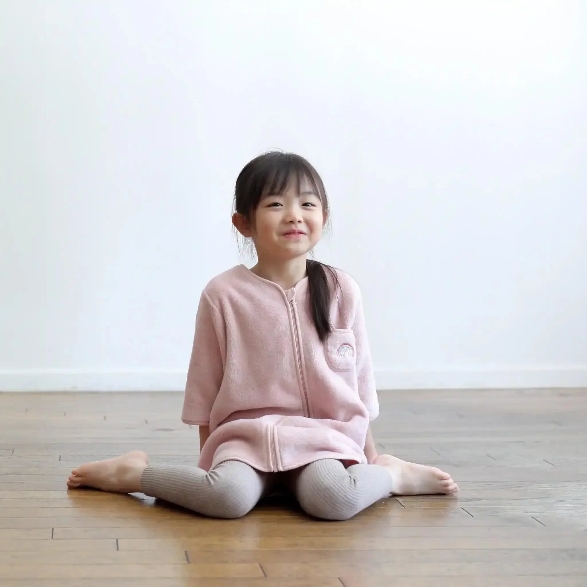 [現貨] 日本直送Aenak 長袖保暖睡衣/居家服 (白色/淺啡/粉紅/灰色) 80-100cm - BB Dressup
