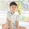 [預購] 日本直送 Aenak 嬰兒白色Kiriko Maru日本和服浴衣套裝 - BB Dressup