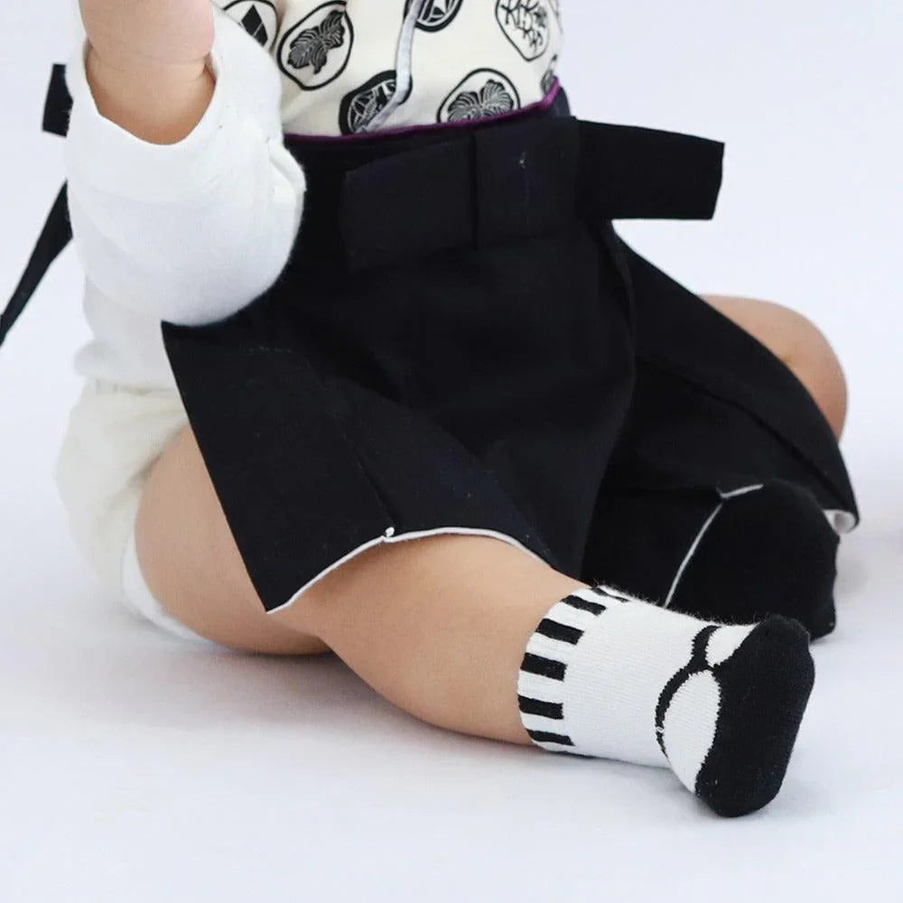 [現貨] 日本製 Aenak 初生嬰兒日式分趾造型嬰兒襪 7−9cm (黑/藍兩色) - BB Dressup