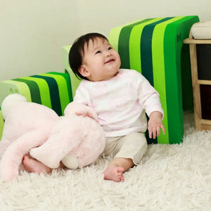 [現貨] 日本直送 Aenak 初生嬰兒 100%全棉粉紅小花長袖厚身上衣 (80-90cm) - BB Dressup