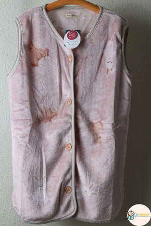 [現貨] 日本直送 アシスト 幼童米色熊仔法蘭絨背心外套 (100-130cm) - BB Dressup