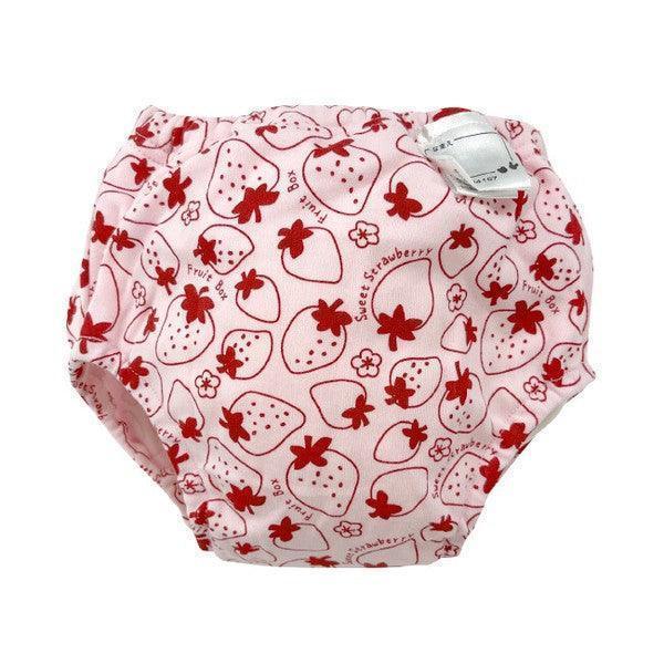 [現貨] 日本直送 Chuckle Baby 嬰兒草莓車厘子六層學習褲 (2件裝) 90-95cm - BB Dressup