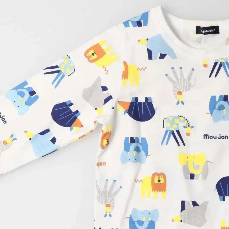 [現貨] 日本製丸高衣料 童裝恐龍印花長袖T恤 - BB Dressup