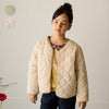 [現貨] 日本直送丸高衣料 童裝白色夾棉毛毛外套 (120-130cm) - BB Dressup