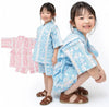 [現貨] 日本直送 東商店嬰兒粉藍色兔仔條紋日本和服浴衣BB衫套裝 (80-95cm) - BB Dressup