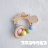 [現貨] 日本製 Labro 嬰兒矽膠配天然木製劍龍款出牙玩具 - BB Dressup