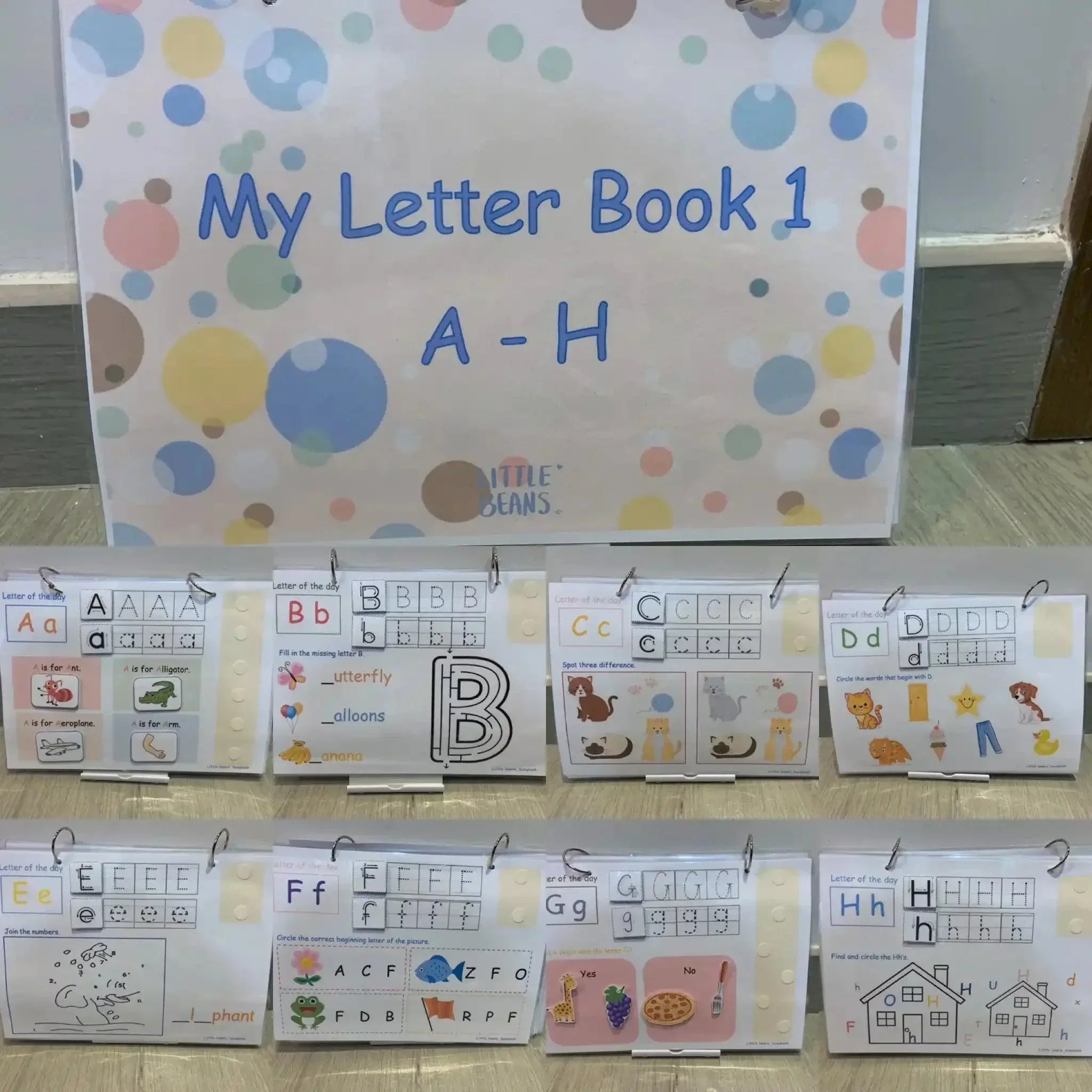 [預購] 香港製造Little Beans Busybook - My Letter Book 2 (I-P) (適合3-6歲幼兒) - BB Dressup