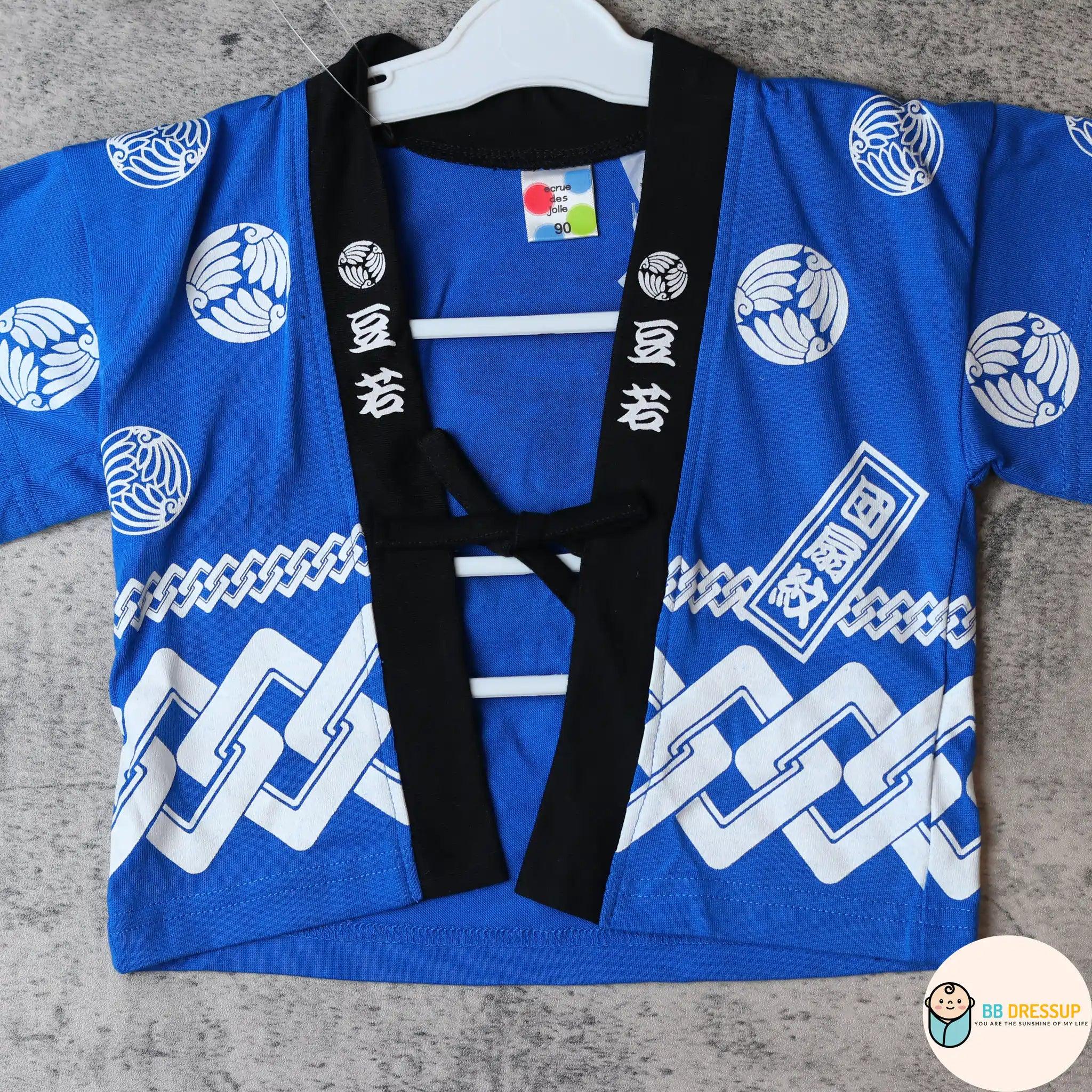 採用舒適透氣布料製成之高品質嬰兒祭典服裝。