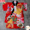 [現貨] 日本製 Mam 嬰兒紅色招財貓甚平BB衫套裝 (90-95cm) - BB Dressup