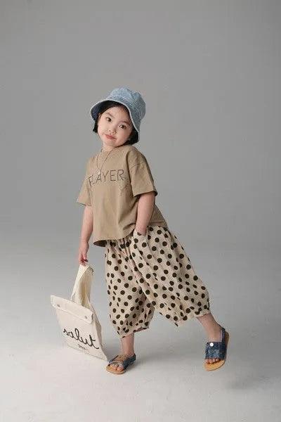 [現貨] 日本直送 Migaro 女童卡其色寬身波波褲 - BB Dressup