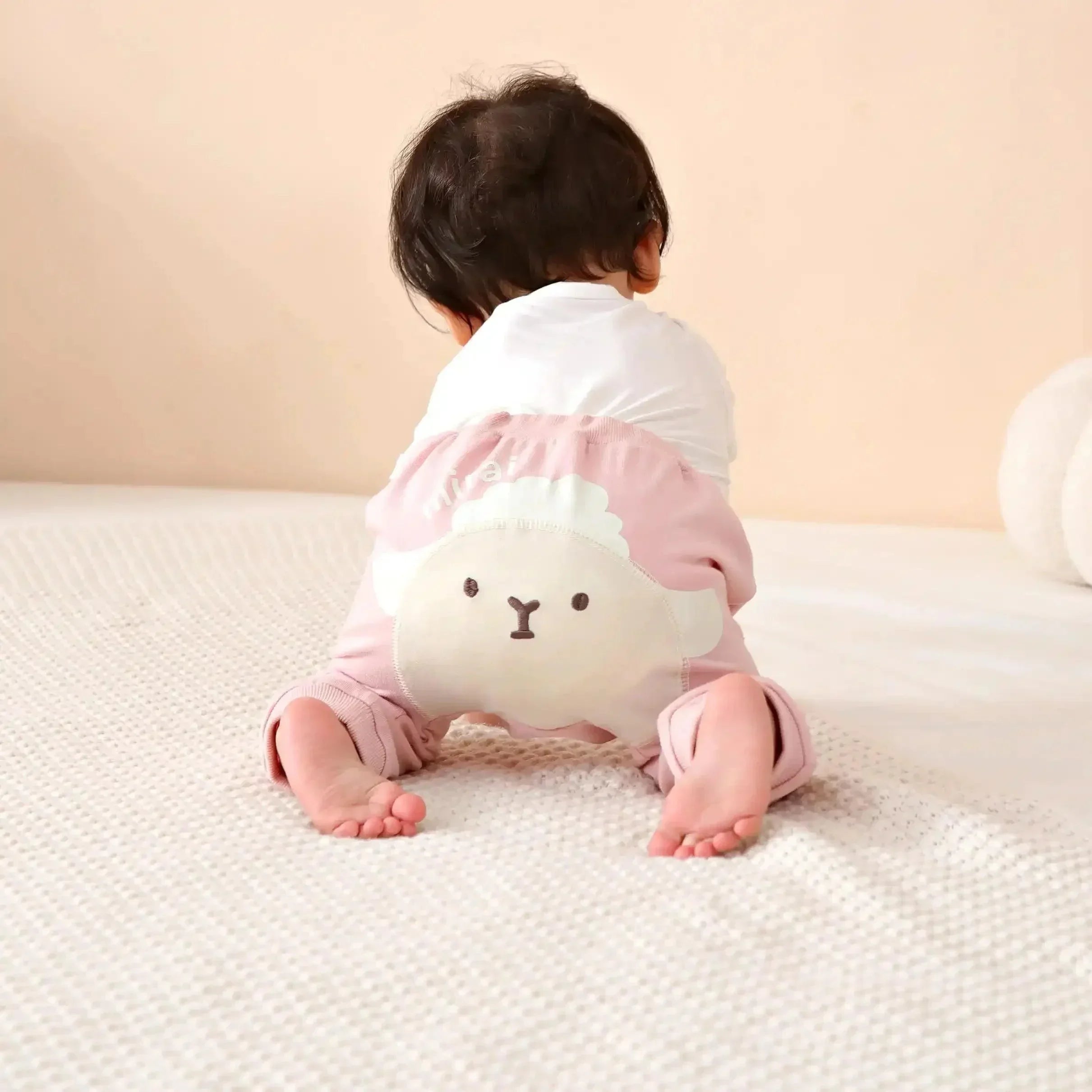 [現貨] 日本直送 O.S Kids 童裝 綿羊造型 粉紅色嬰兒褲 (80-90cm) - BB Dressup
