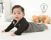 [現貨] 日本直送 O.S Kids 初生嬰兒黑色日本和服連身衣 (50-70cm) - BB Dressup