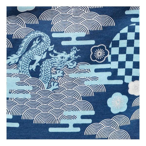 [現貨] 日本直送 O.S Kids 嬰兒藍色傳統和服連身衣 (70-90cm) - BB Dressup