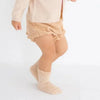 [現貨] 日本製 POMPKINS 初生嬰兒有機棉淺啡嬰兒襪 (XS/SS Size) - BB Dressup