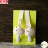 [現貨] 日本製 POMPKINS 初生嬰兒兔仔白色有機棉口水肩夾子 - BB Dressup