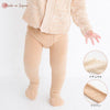 [現貨] 日本製 POMPKINS 有機棉啡色嬰兒襪褲 (80cm) - BB Dressup