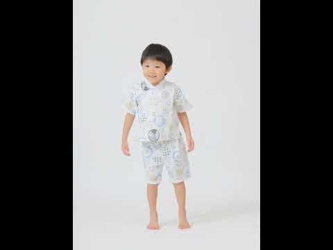 日本直送 Aenak 嬰兒藍色Kiriko Maru日本和服浴衣套裝 - BB Dressup