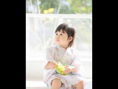 日本直送 Aenak 嬰兒粉紅色繡花球日本和服浴衣連腰帶套裝 - BB Dressup