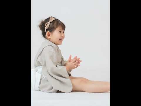 日本直送 Aenak 男女童粉色和服浴衣連腰帶套裝 - BB Dressup