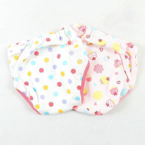 [現貨] 日本直送東商店 粉紅色嬰兒三層學習褲A款 (2件裝) - BB Dressup