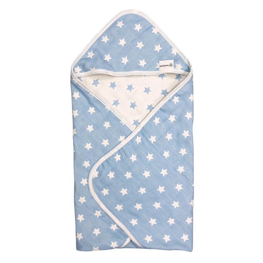 [現貨] 日本製 Utex 六重紗三河木綿藍色星星襁褓毯包巾 - BB Dressup