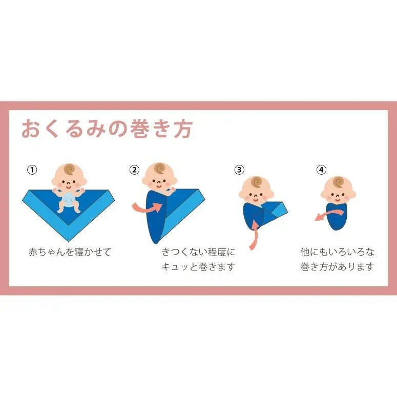 適合新生兒包裹、防寒或作小毯使用之襁褓毯。