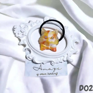 [預購] 香港製造 Amaze Handcraft 雲石紋貓咪髮圈 (成人/童裝 - 多色) - BB Dressup