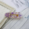 [預購] 香港製造 Queenary Handcraft 親子款式 手作紫色碎花髮夾 (鴨咀夾) - BB Dressup
