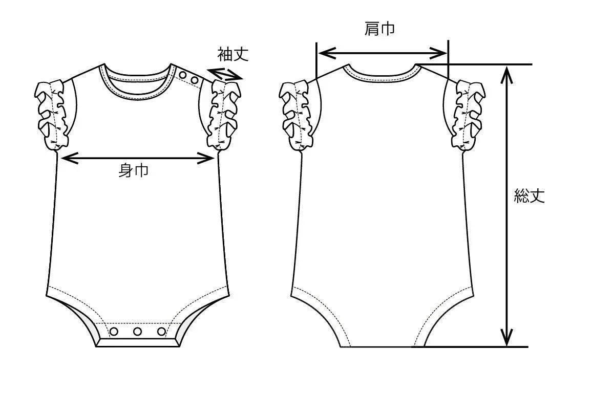 [現貨] 日本直送 Aenak 女童裝 粉藍色網紋短袖 嬰兒連身衣 - BB Dressup