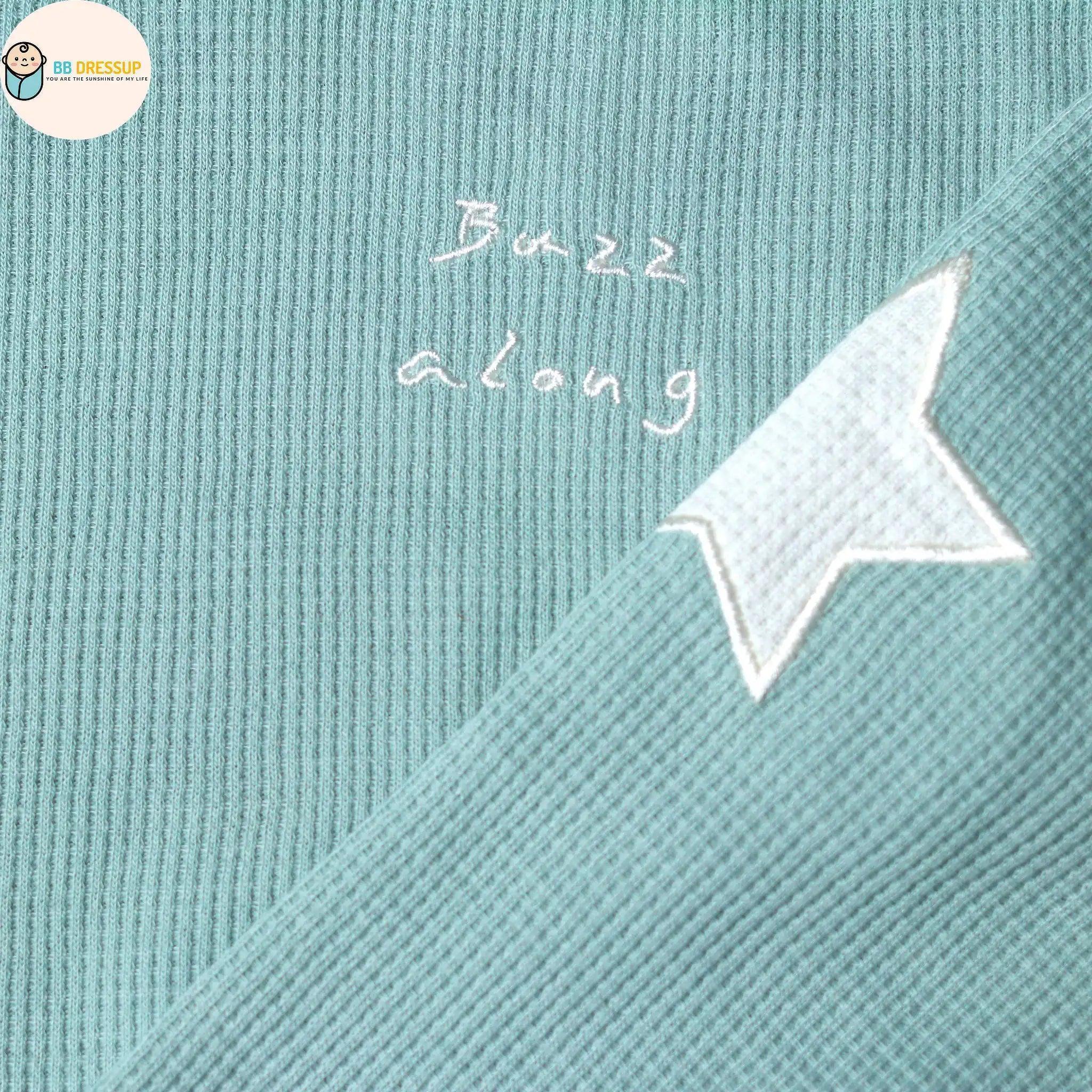[現貨] 日本直送 Mam 童裝 星星圖案 卡其綠長袖上衣 (100-120cm) - BB Dressup