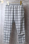 [現貨] 日本直送 Shisky 童裝 淺灰色格仔 長褲 (11cm) - BB Dressup